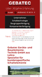 Mobile Screenshot of gebatec.de