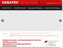 Tablet Screenshot of gebatec.de